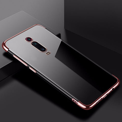 Funda Silicona Ultrafina Carcasa Transparente H02 para Xiaomi Mi 9T Pro Oro Rosa
