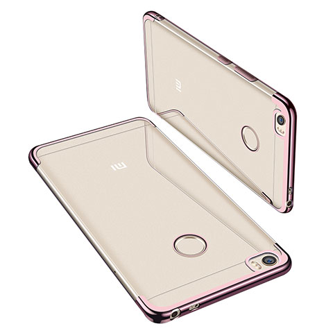 Funda Silicona Ultrafina Carcasa Transparente H02 para Xiaomi Mi Max Oro Rosa