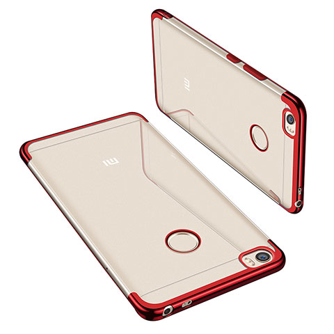 Funda Silicona Ultrafina Carcasa Transparente H02 para Xiaomi Mi Max Rojo