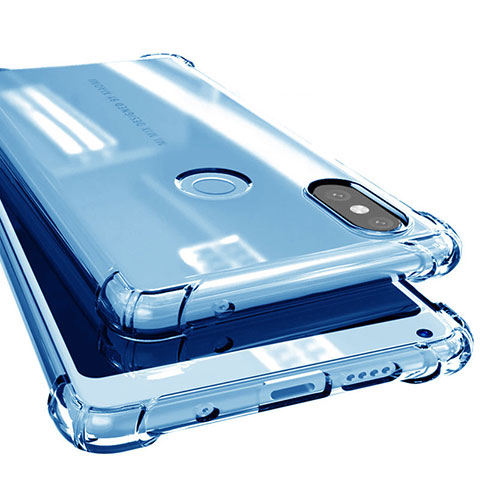 Funda Silicona Ultrafina Carcasa Transparente H02 para Xiaomi Mi Mix 2S Azul