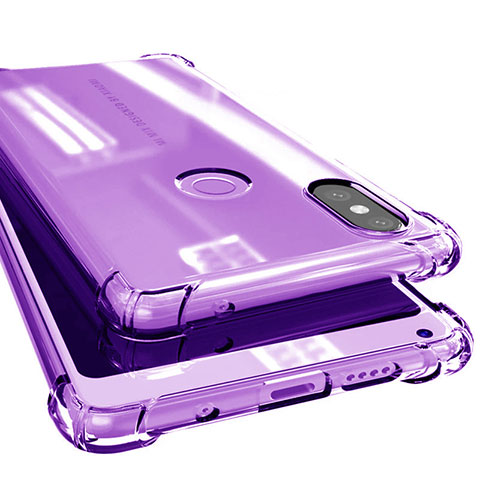 Funda Silicona Ultrafina Carcasa Transparente H02 para Xiaomi Mi Mix 2S Morado