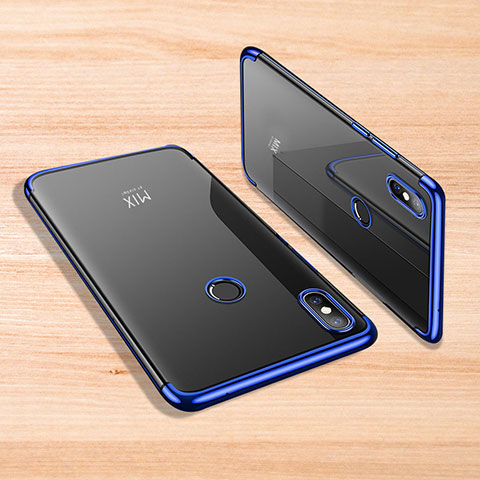 Funda Silicona Ultrafina Carcasa Transparente H02 para Xiaomi Mi Mix 3 Azul