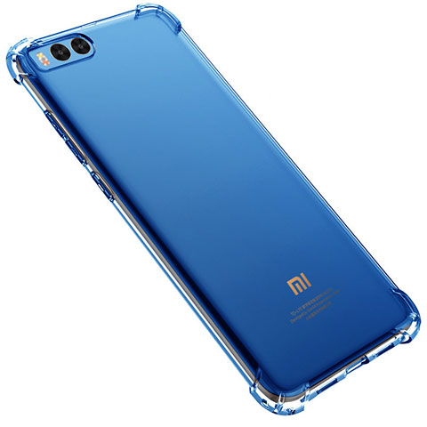Funda Silicona Ultrafina Carcasa Transparente H02 para Xiaomi Mi Note 3 Azul