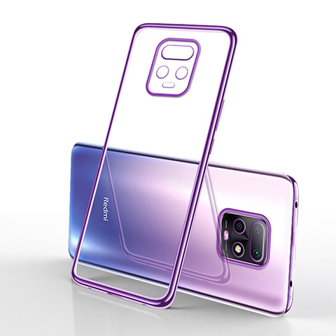 Funda Silicona Ultrafina Carcasa Transparente H02 para Xiaomi Redmi 10X 5G Morado