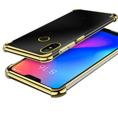 Funda Silicona Ultrafina Carcasa Transparente H02 para Xiaomi Redmi 6 Pro Oro