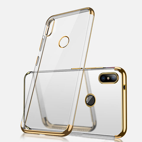 Funda Silicona Ultrafina Carcasa Transparente H02 para Xiaomi Redmi Note 5 Oro