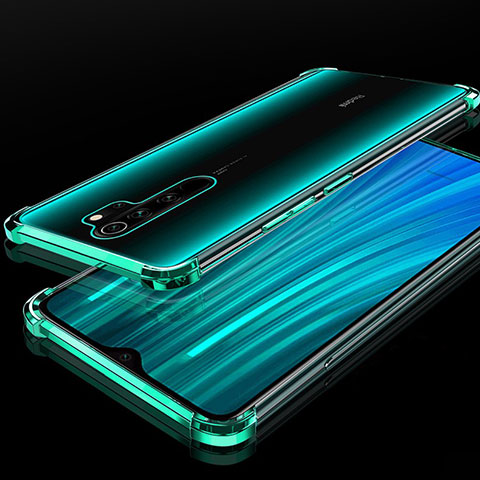 Funda Silicona Ultrafina Carcasa Transparente H02 para Xiaomi Redmi Note 8 Pro Verde