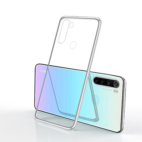 Funda Silicona Ultrafina Carcasa Transparente H02 para Xiaomi Redmi Note 8T Plata