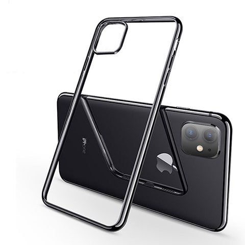Funda Silicona Ultrafina Carcasa Transparente H03 para Apple iPhone 11 Negro