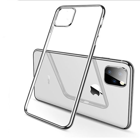 Funda Silicona Ultrafina Carcasa Transparente H03 para Apple iPhone 11 Pro Max Plata