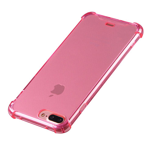 Funda Silicona Ultrafina Carcasa Transparente H03 para Apple iPhone 8 Plus Rosa