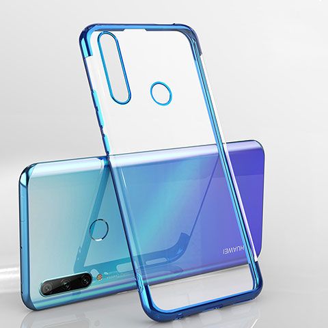 Funda Silicona Ultrafina Carcasa Transparente H03 para Huawei Enjoy 10 Plus Azul