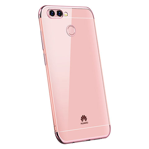 Funda Silicona Ultrafina Carcasa Transparente H03 para Huawei Enjoy 7S Oro Rosa