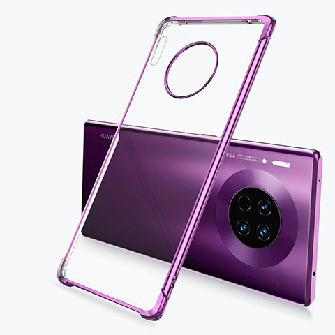 Funda Silicona Ultrafina Carcasa Transparente H03 para Huawei Mate 30 Pro 5G Morado