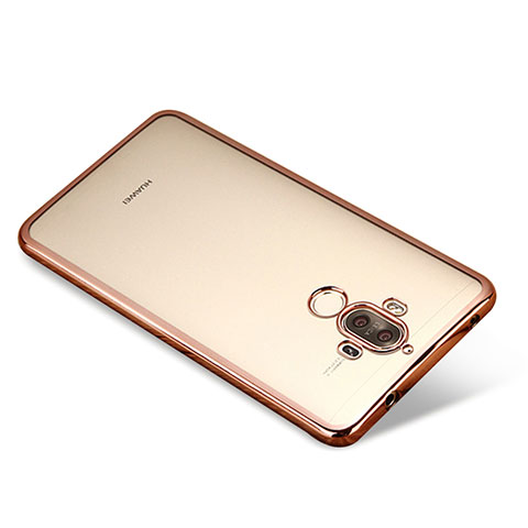 Funda Silicona Ultrafina Carcasa Transparente H03 para Huawei Mate 9 Oro Rosa