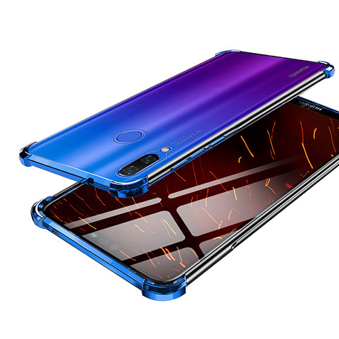 Funda Silicona Ultrafina Carcasa Transparente H03 para Huawei Nova 3 Azul
