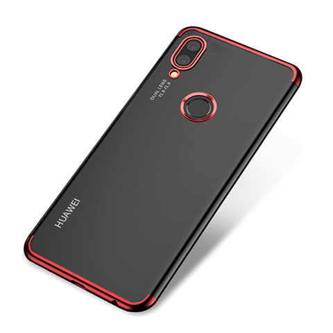 Funda Silicona Ultrafina Carcasa Transparente H03 para Huawei Nova 3e Rojo