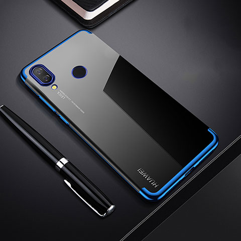 Funda Silicona Ultrafina Carcasa Transparente H03 para Huawei P Smart+ Plus Azul