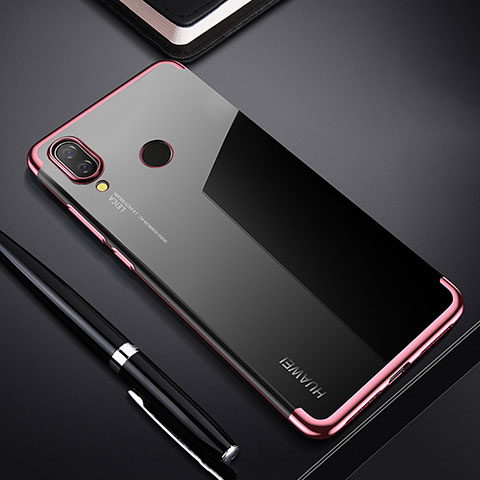 Funda Silicona Ultrafina Carcasa Transparente H03 para Huawei P Smart+ Plus Oro Rosa