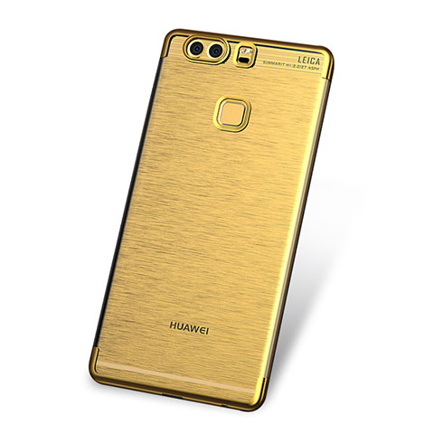 Funda Silicona Ultrafina Carcasa Transparente H03 para Huawei P9 Oro