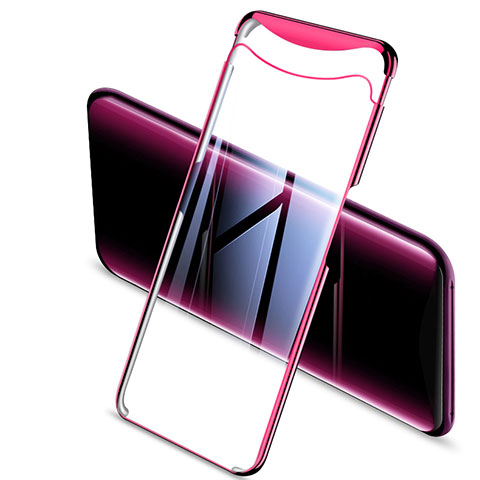 Funda Silicona Ultrafina Carcasa Transparente H03 para Oppo Find X Super Flash Edition Rosa Roja