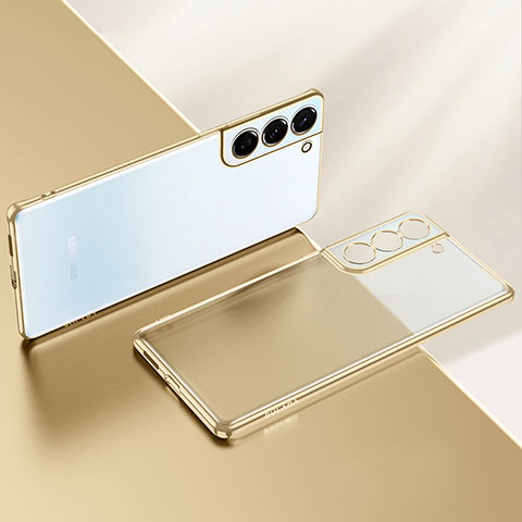 Funda Silicona Ultrafina Carcasa Transparente H03 para Samsung Galaxy S22 5G Oro