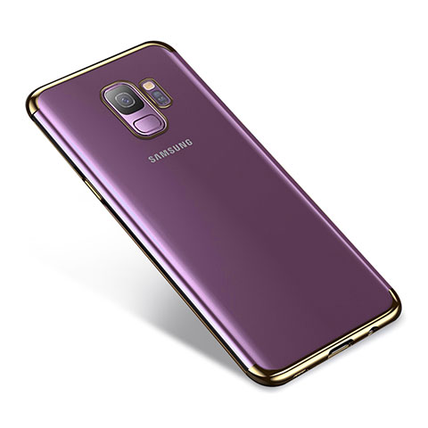 Funda Silicona Ultrafina Carcasa Transparente H03 para Samsung Galaxy S9 Oro