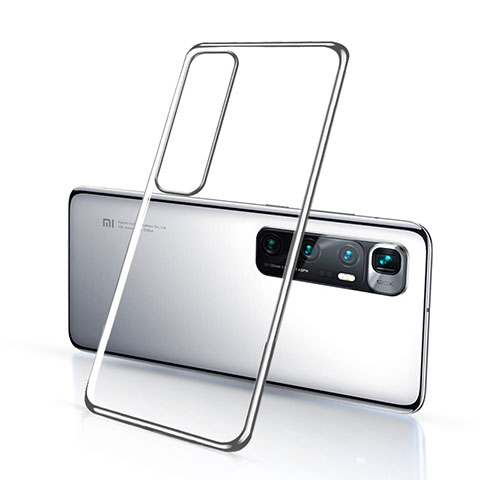 Funda Silicona Ultrafina Carcasa Transparente H03 para Xiaomi Mi 10 Ultra Plata
