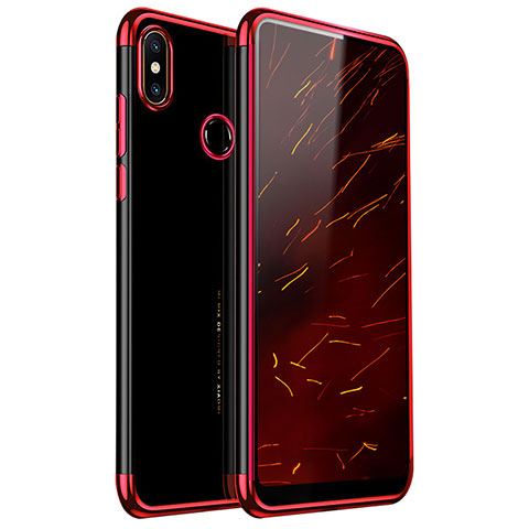 Funda Silicona Ultrafina Carcasa Transparente H03 para Xiaomi Mi Mix 2S Rojo