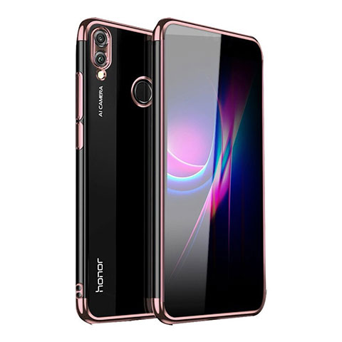 Funda Silicona Ultrafina Carcasa Transparente H04 para Huawei Honor 10 Lite Rosa