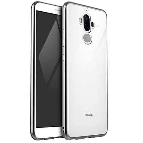 Funda Silicona Ultrafina Carcasa Transparente H04 para Huawei Mate 9 Plata