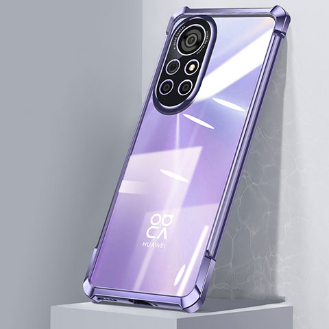 Funda Silicona Ultrafina Carcasa Transparente H04 para Huawei Nova 8 5G Morado