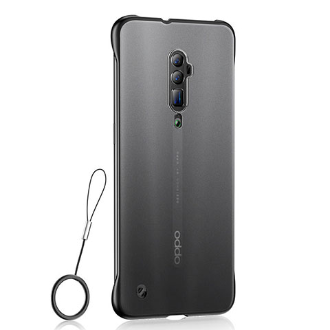 Funda Silicona Ultrafina Carcasa Transparente H04 para Oppo Reno 10X Zoom Negro