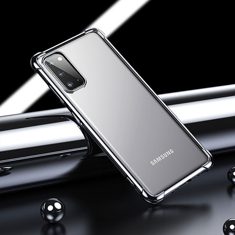 Funda Silicona Ultrafina Carcasa Transparente H04 para Samsung Galaxy S20 5G Negro