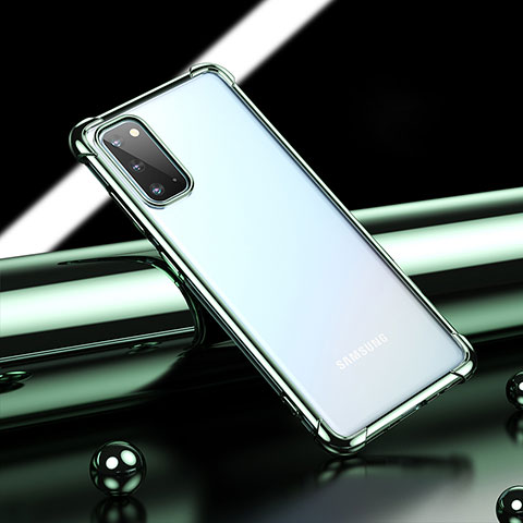 Funda Silicona Ultrafina Carcasa Transparente H04 para Samsung Galaxy S20 5G Verde
