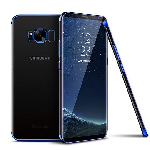 Funda Silicona Ultrafina Carcasa Transparente H04 para Samsung Galaxy S8 Azul
