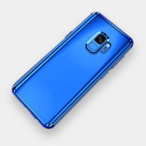 Funda Silicona Ultrafina Carcasa Transparente H04 para Samsung Galaxy S9 Azul