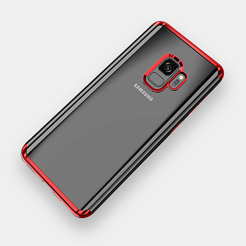 Funda Silicona Ultrafina Carcasa Transparente H04 para Samsung Galaxy S9 Rojo