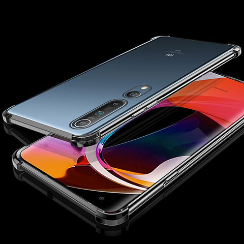 Funda Silicona Ultrafina Carcasa Transparente H04 para Xiaomi Mi 10 Negro