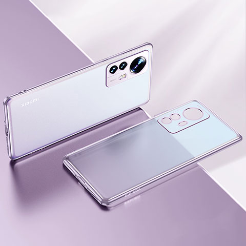 Funda Silicona Ultrafina Carcasa Transparente H04 para Xiaomi Mi 12S 5G Morado