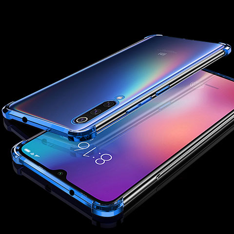 Funda Silicona Ultrafina Carcasa Transparente H04 para Xiaomi Mi 9 Pro 5G Azul