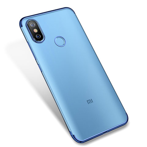 Funda Silicona Ultrafina Carcasa Transparente H04 para Xiaomi Mi A2 Azul