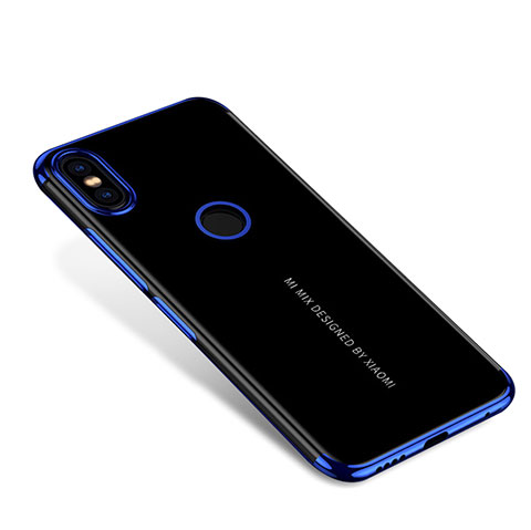 Funda Silicona Ultrafina Carcasa Transparente H04 para Xiaomi Mi Mix 2S Azul