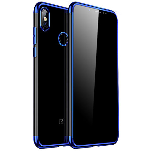 Funda Silicona Ultrafina Carcasa Transparente H04 para Xiaomi Redmi Note 5 Azul