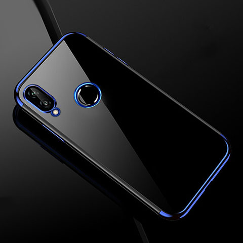 Funda Silicona Ultrafina Carcasa Transparente H04 para Xiaomi Redmi Note 7 Pro Azul