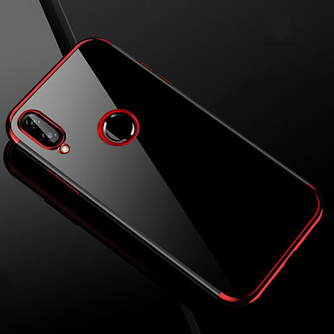 Funda Silicona Ultrafina Carcasa Transparente H04 para Xiaomi Redmi Note 7 Pro Rojo
