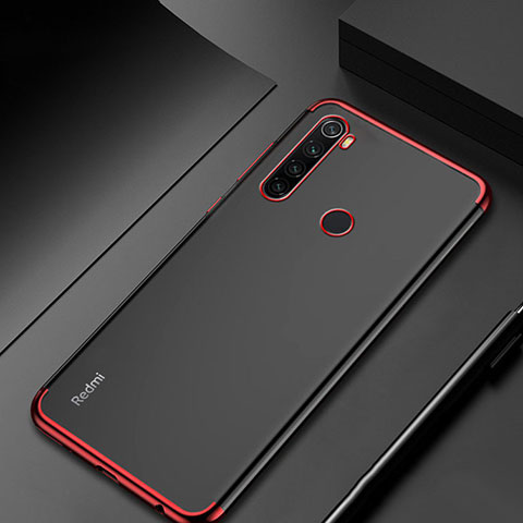 Funda Silicona Ultrafina Carcasa Transparente H04 para Xiaomi Redmi Note 8 (2021) Rojo