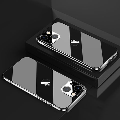 Funda Silicona Ultrafina Carcasa Transparente H05 para Apple iPhone 14 Plus Negro