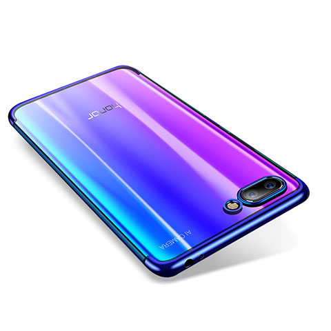 Funda Silicona Ultrafina Carcasa Transparente H05 para Huawei Honor 10 Azul