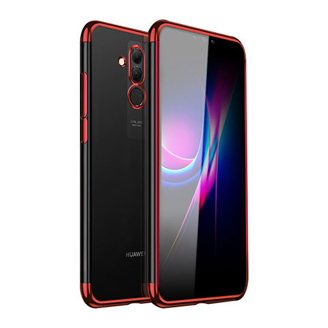 Funda Silicona Ultrafina Carcasa Transparente H05 para Huawei Mate 20 Lite Rojo